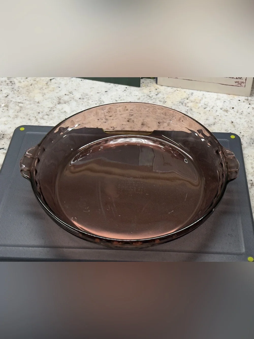 Pyrex Cranberry Fluted Pie Plate